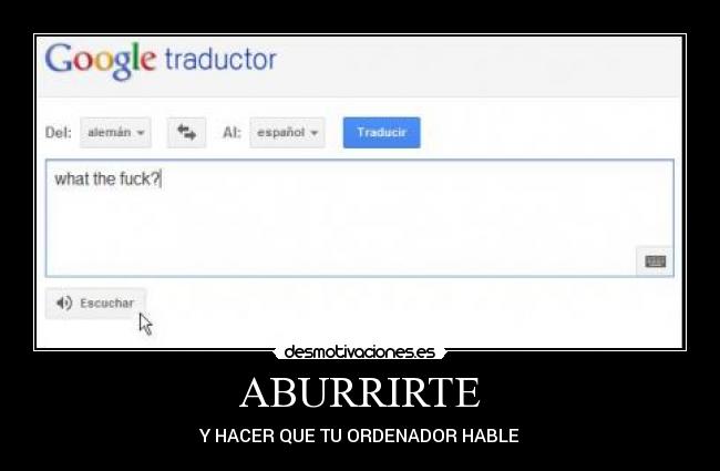 ABURRIRTE - Y HACER QUE TU ORDENADOR HABLE