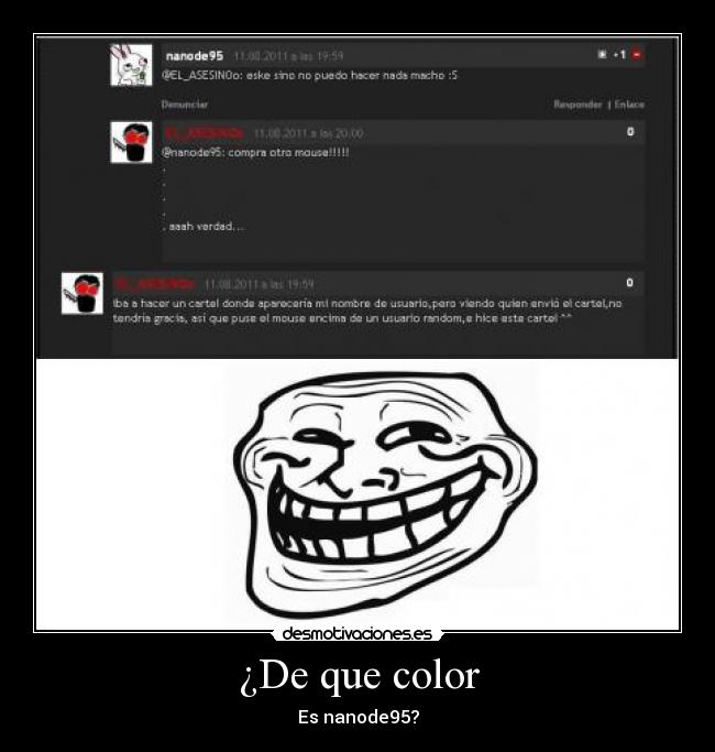 ¿De que color - Es nanode95?