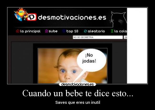 Cuando un bebe te dice esto... - 
