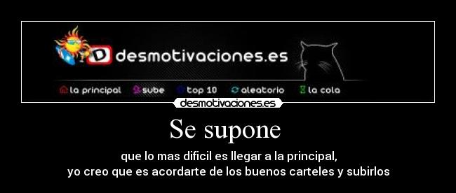 Se supone  - 