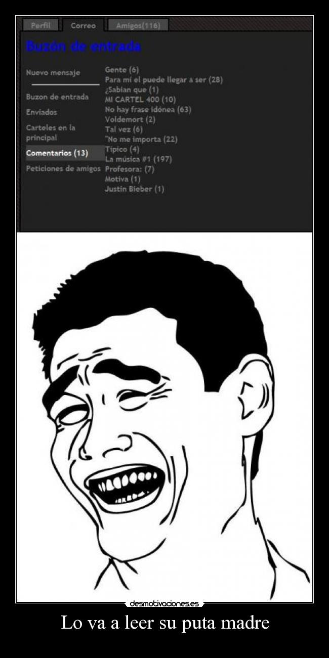 Lo va a leer su puta madre -