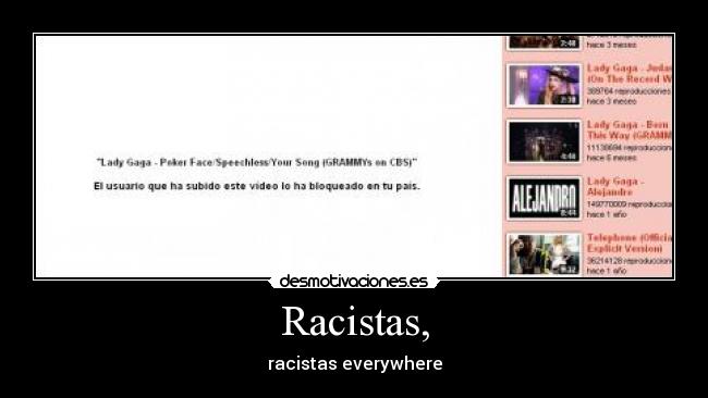 Racistas, - 
