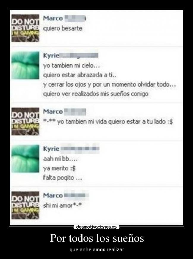 Por todos los sueños - que anhelamos realizar