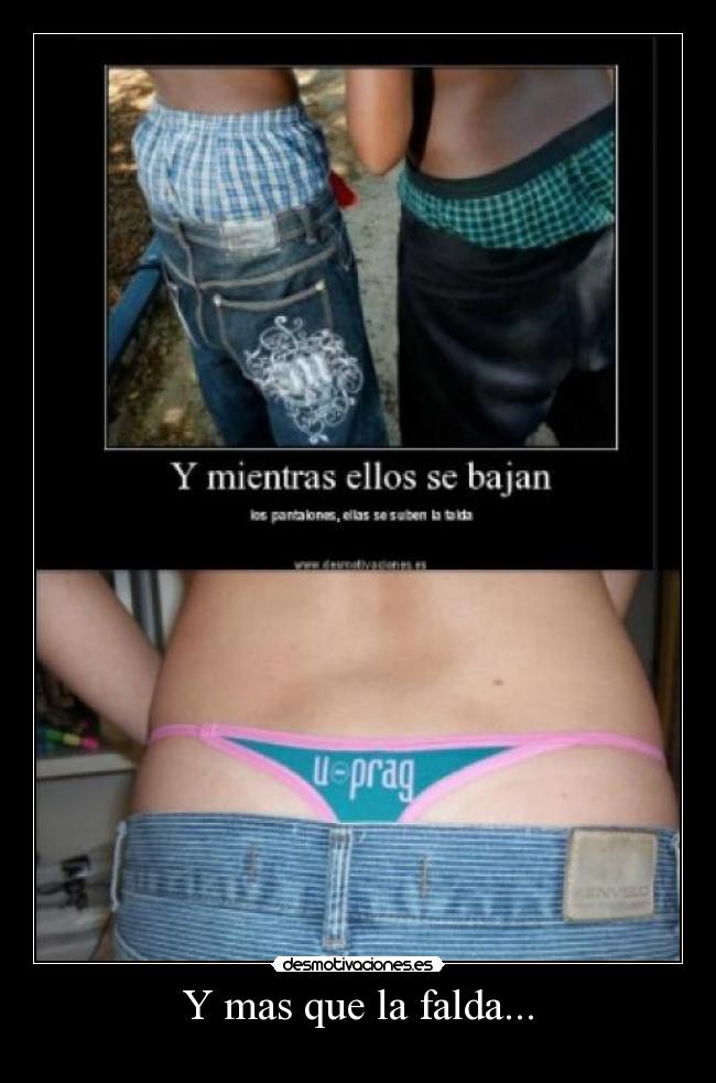 Y mas que la falda... - 