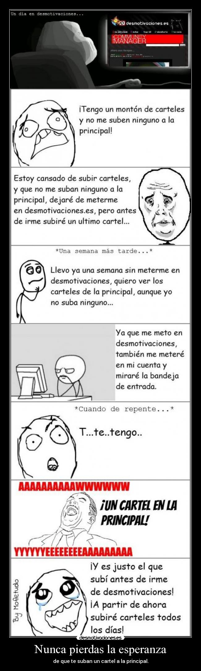 Nunca pierdas la esperanza -