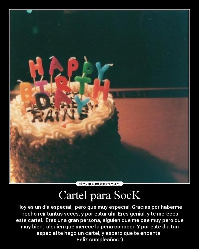 Cartel para SocK - 