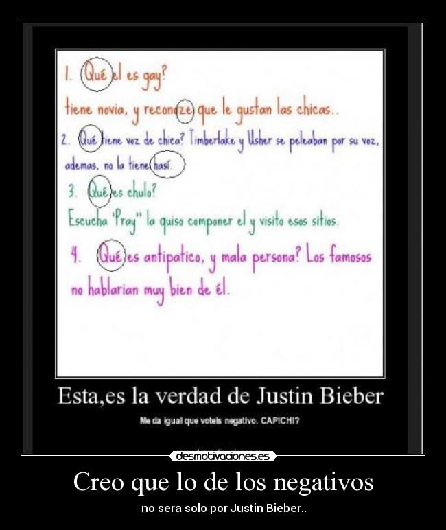 Creo que lo de los negativos - 