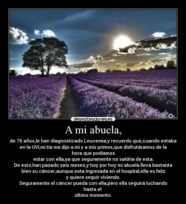 A mi abuela, - 