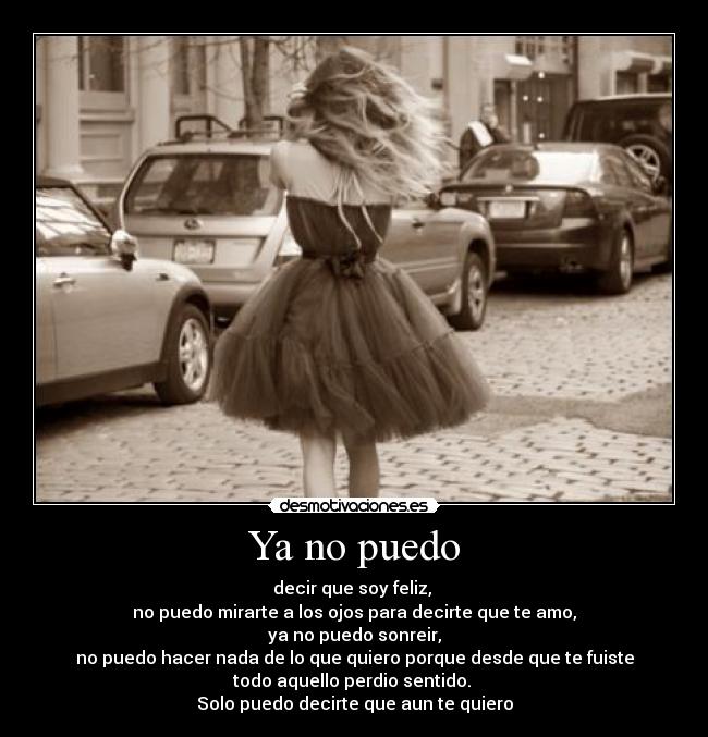 Ya no puedo - 