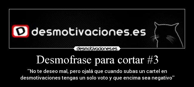 Desmofrase para cortar #3 - 