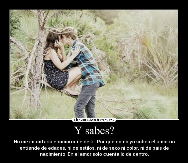 Y sabes? - 