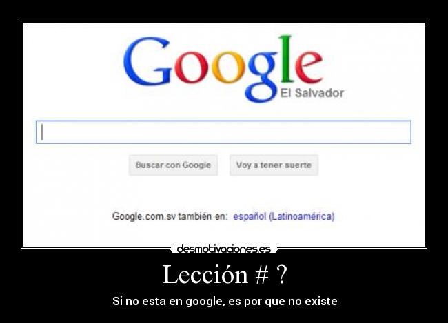 Lección # ? - 