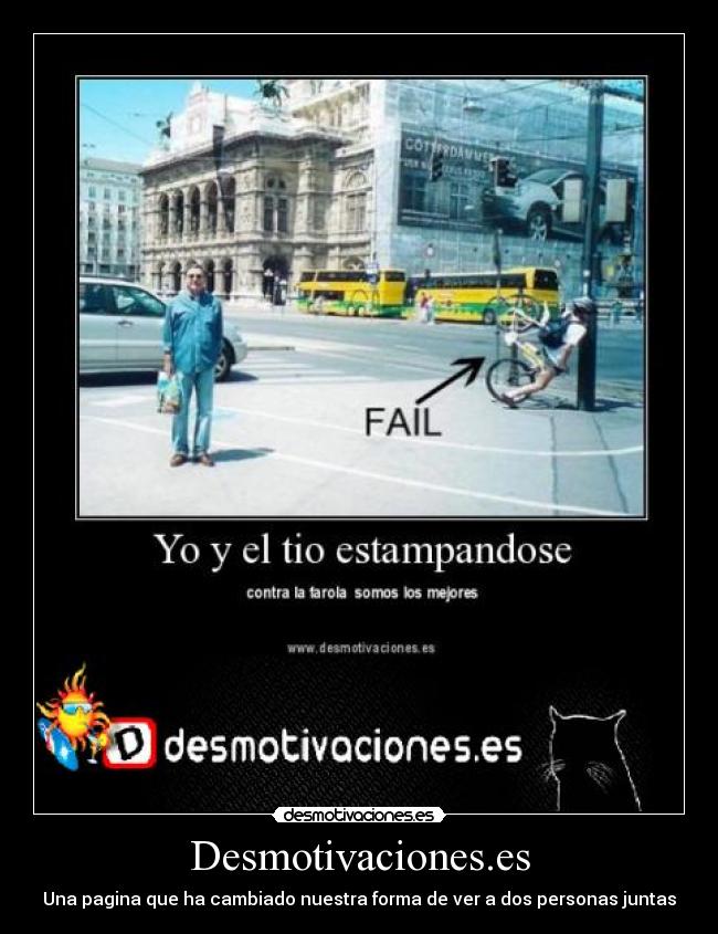 Desmotivaciones.es - Una pagina que ha cambiado nuestra forma de ver a dos personas juntas