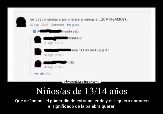 Niños/as de 13/14 años - 