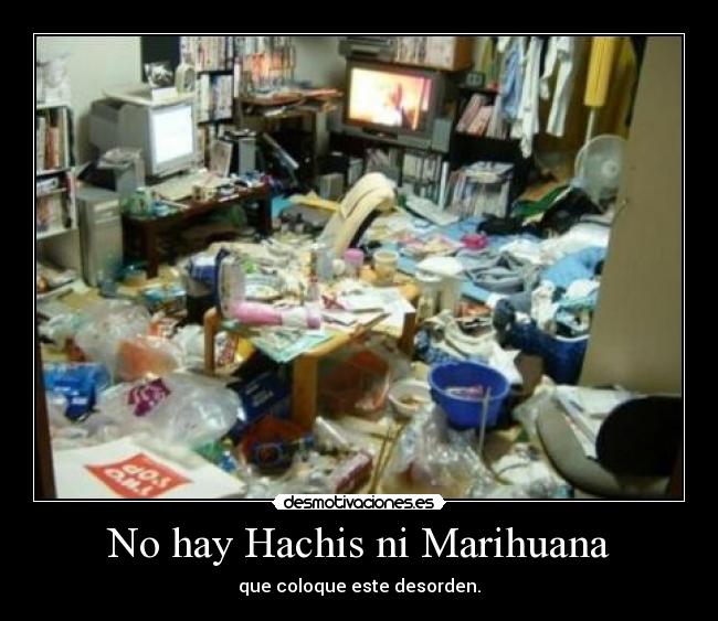 No hay Hachis ni Marihuana - que coloque este desorden.