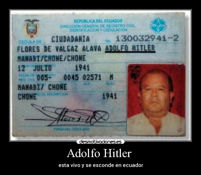 Adolfo Hitler  - 