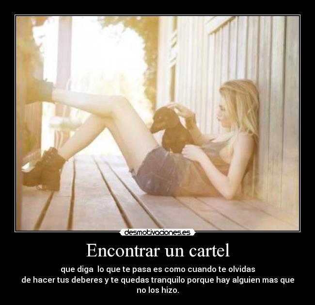 Encontrar un cartel -