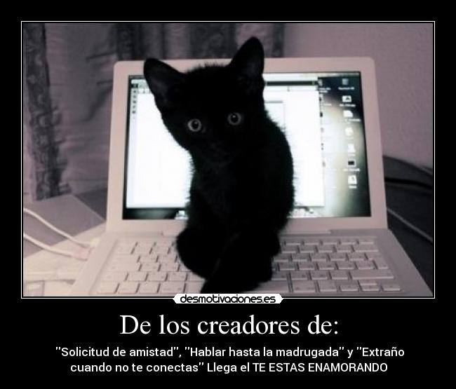 De los creadores de: -  Solicitud de amistad, Hablar hasta la madrugada y Extraño
cuando no te conectas Llega el TE ESTAS ENAMORANDO