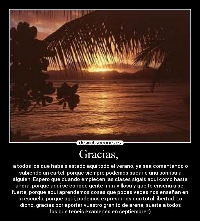Gracias, -