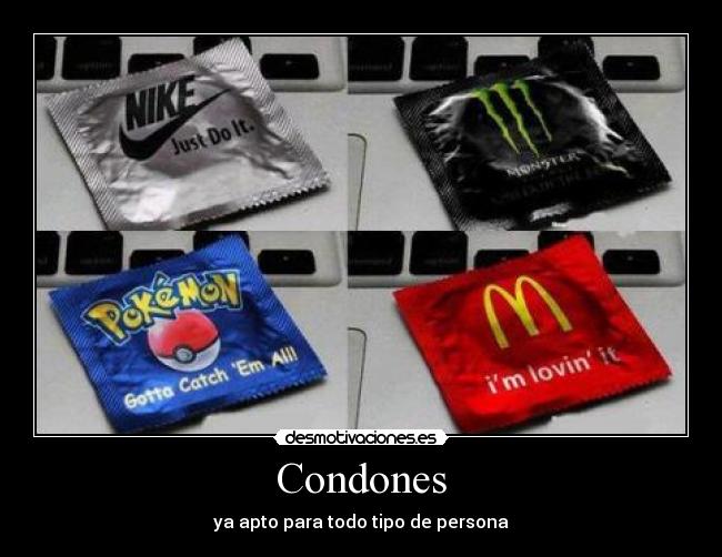 carteles condones desmotivaciones