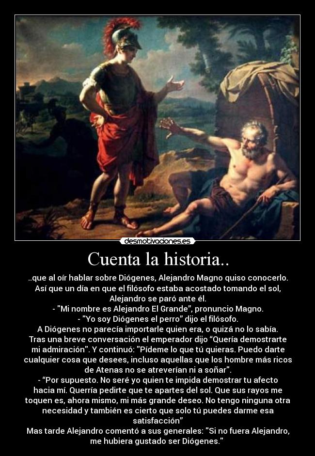 Cuenta la historia.. -