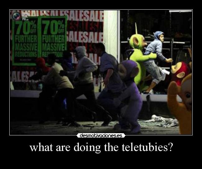 what are doing the teletubies? -