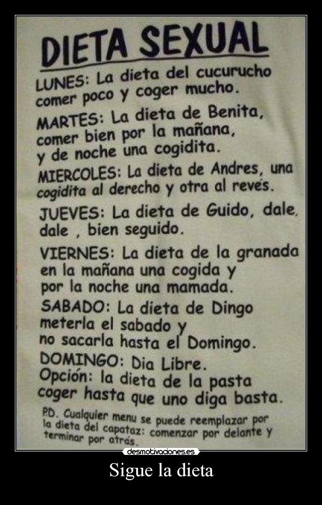 Sigue la dieta -