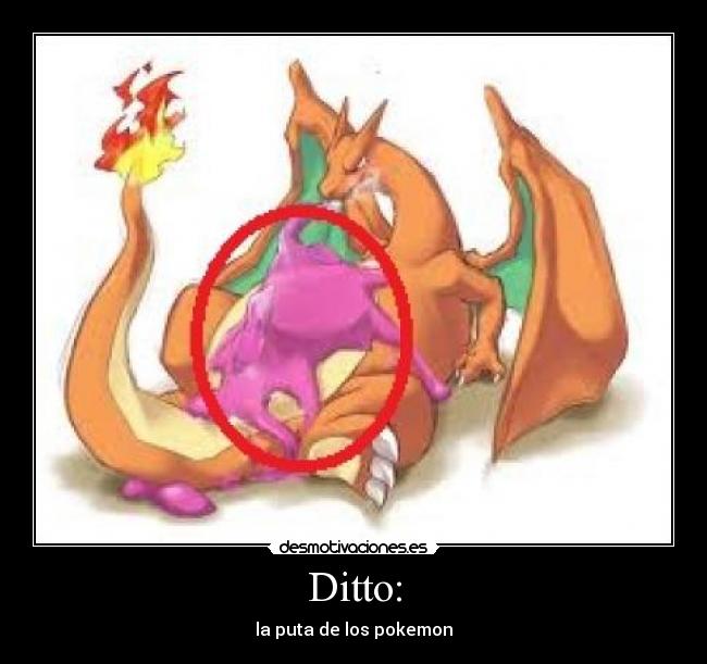 Ditto: - la puta de los pokemon