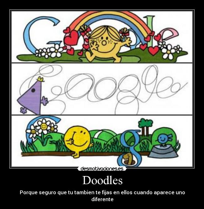 Doodles - Porque seguro que tu tambien te fijas en ellos cuando aparece uno diferente