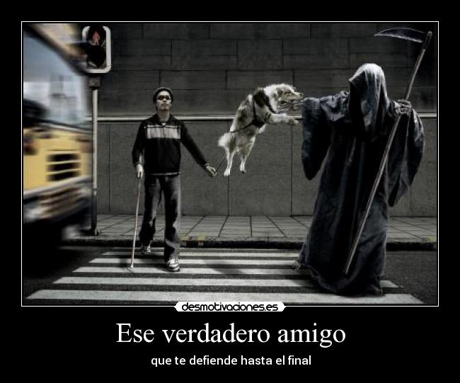 Ese verdadero amigo - que te defiende hasta el final