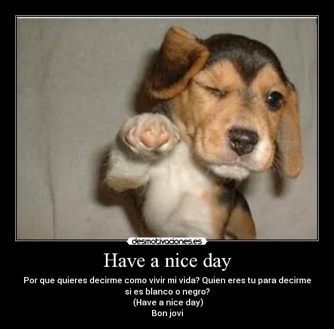 Have a nice day - 