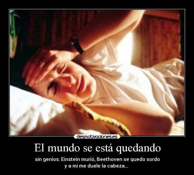 El mundo se está quedando -