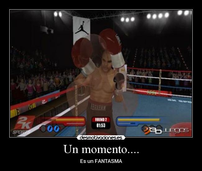 Un momento.... - Es un FANTASMA