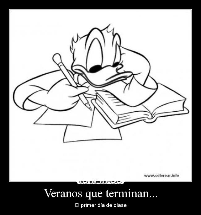 Veranos que terminan... -