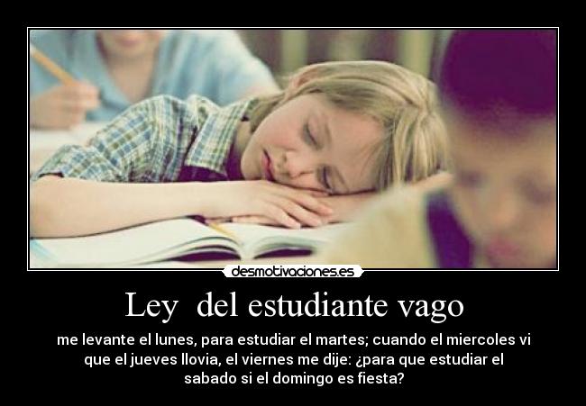 Ley del estudiante vago -