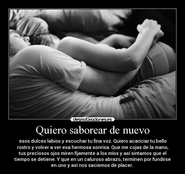 Quiero saborear de nuevo - 