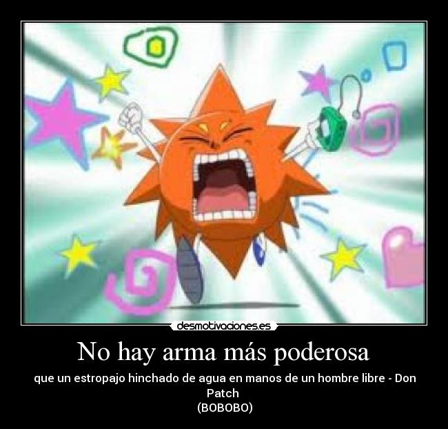 carteles bobobo don patch estropajo desmotivaciones