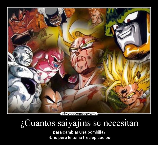 ¿Cuantos saiyajins se necesitan - 