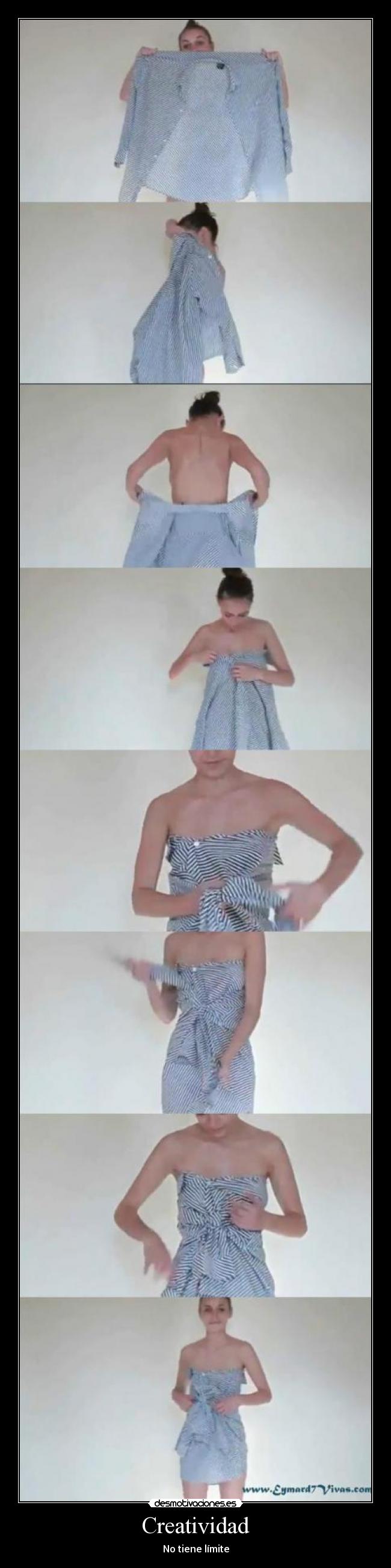 carteles convirtiendo una camisa hombre vestido desmotivaciones