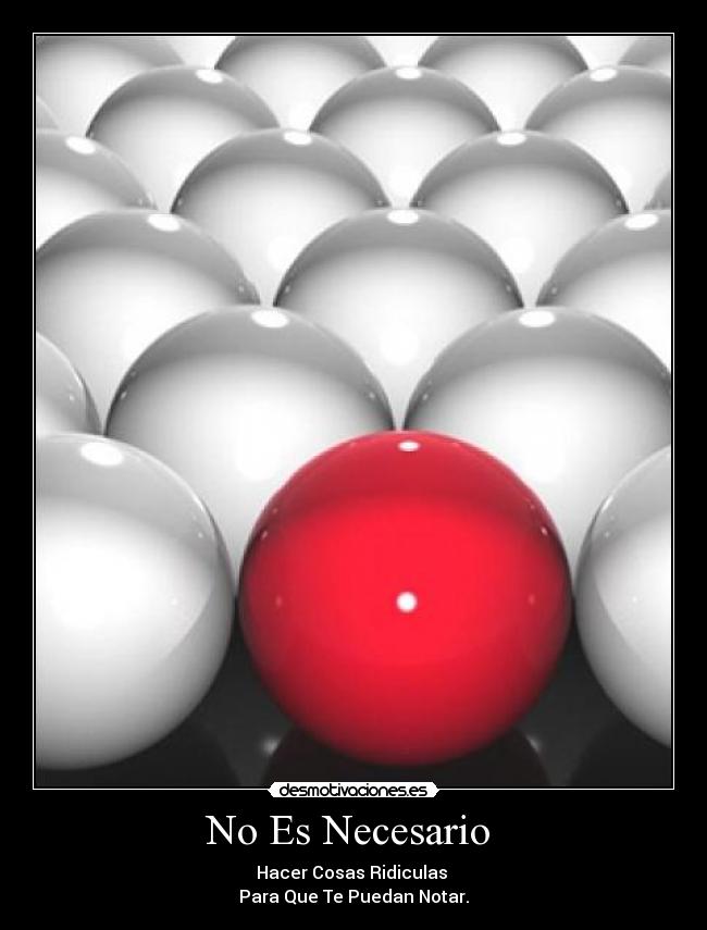 No Es Necesario  - 