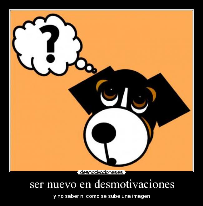 ser nuevo en desmotivaciones -
