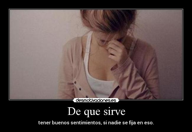 De que sirve -