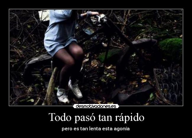 Todo pasó tan rápido -