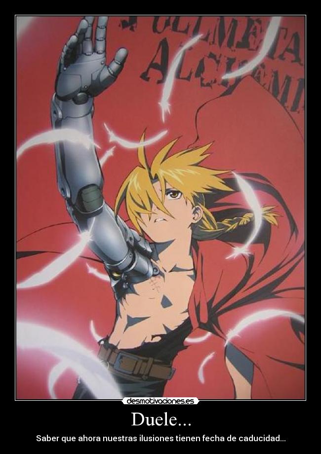 carteles full metal alchemist anime manga edward alphonse desmotivaciones