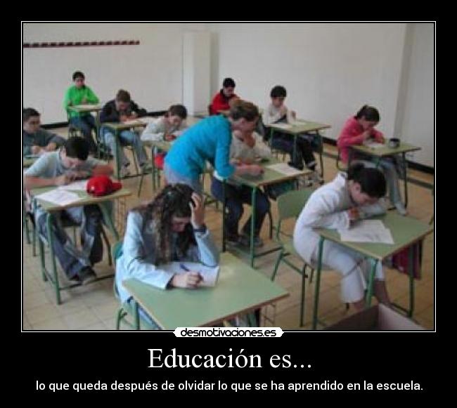 carteles educacion despues olvidar escuela desmotivaciones