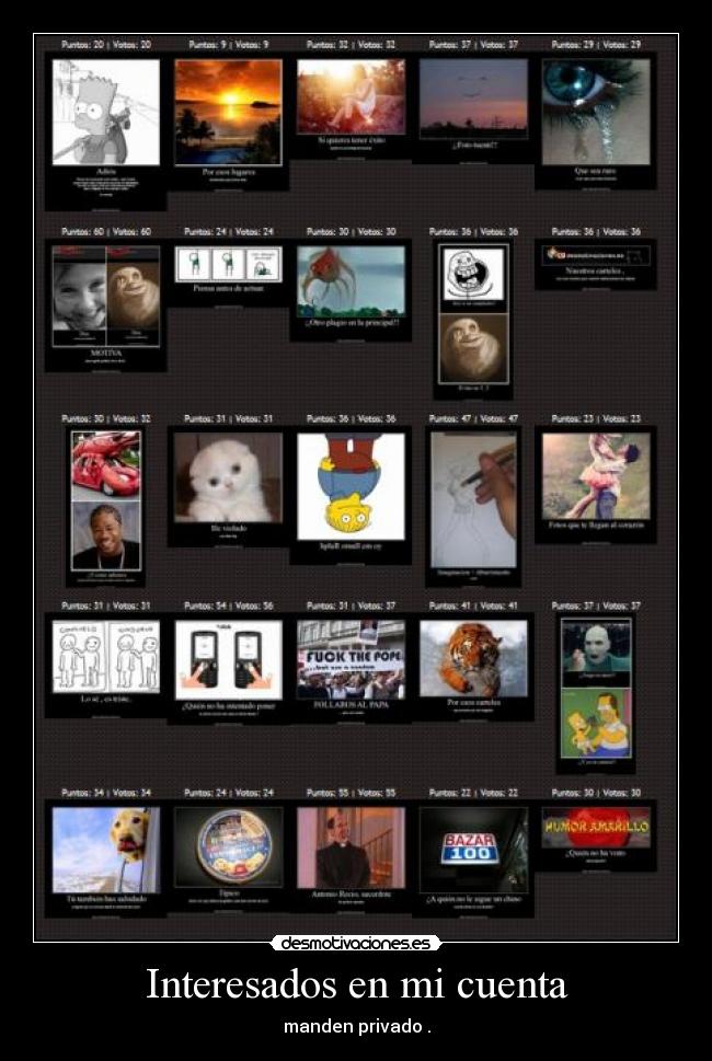 Interesados en mi cuenta - 