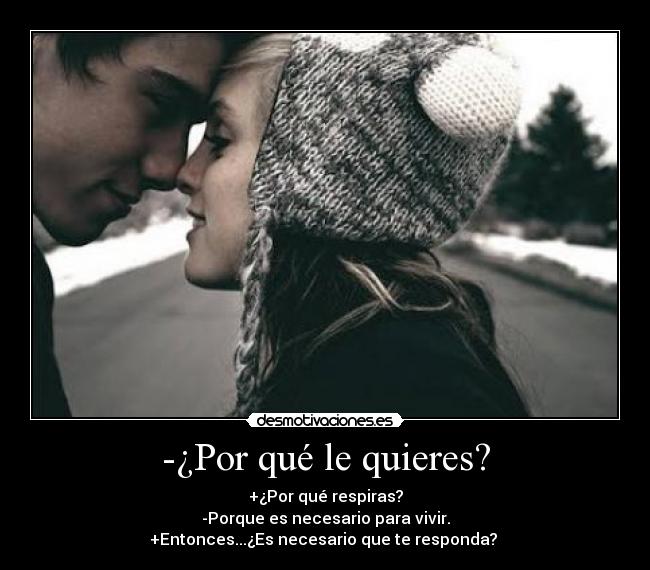 -¿Por qué le quieres? - 