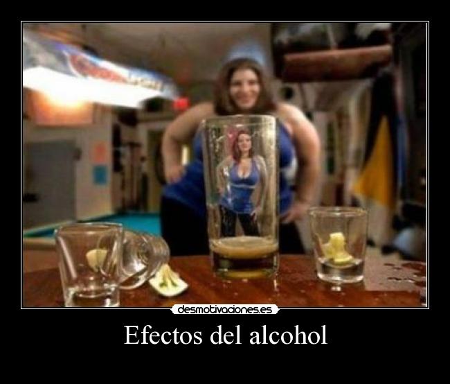 Efectos del alcohol -