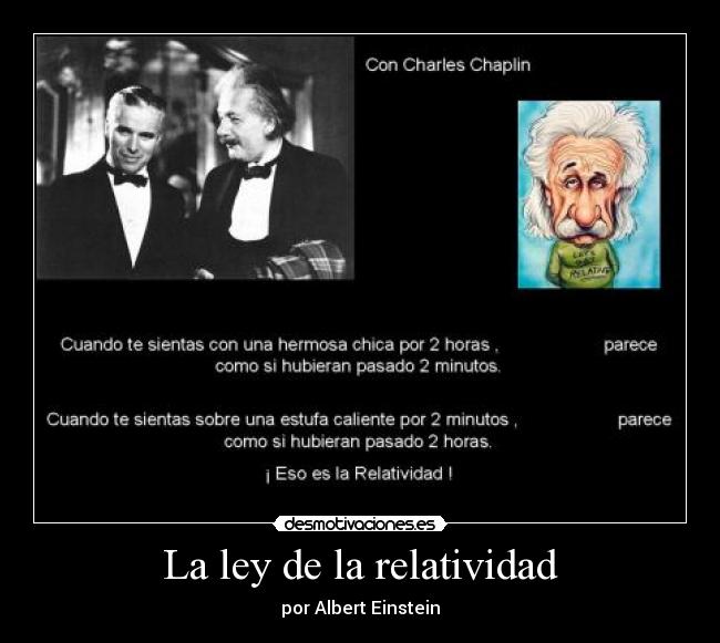 La ley de la relatividad -