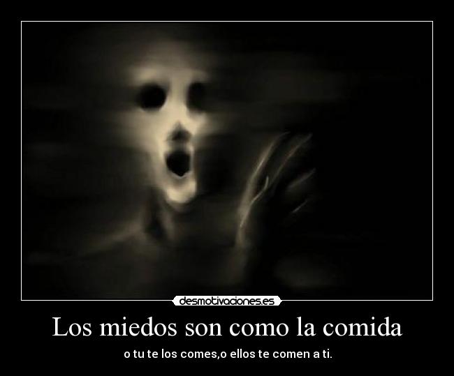 carteles comida miedo desmotivaciones